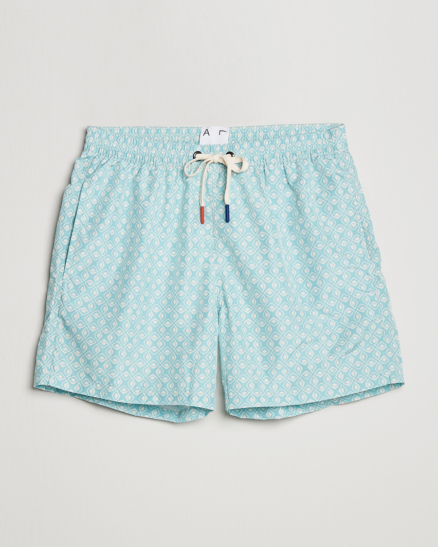 Herren | Badehosen | Altea | Printed Swim Trunks Light Blue