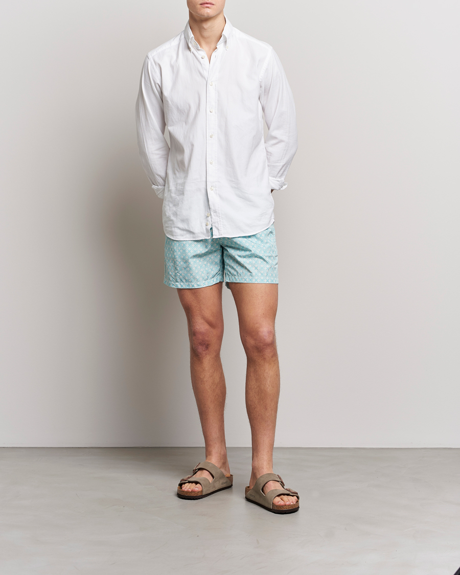 Herren | Badehosen | Altea | Printed Swim Trunks Light Blue