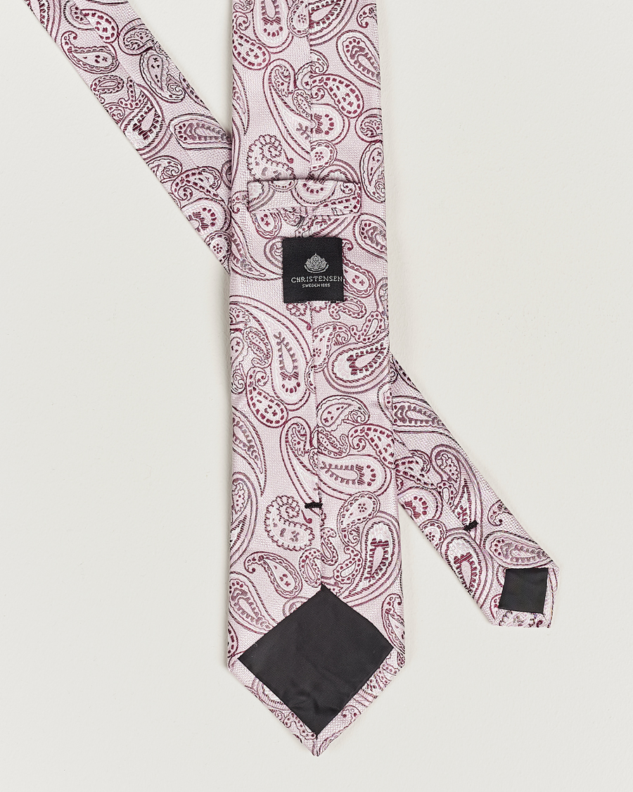 Herren | Amanda Christensen Box Set Silk 8cm Tie With Pocket Square Pink | Amanda Christensen | Box Set Silk 8cm Tie With Pocket Square Pink