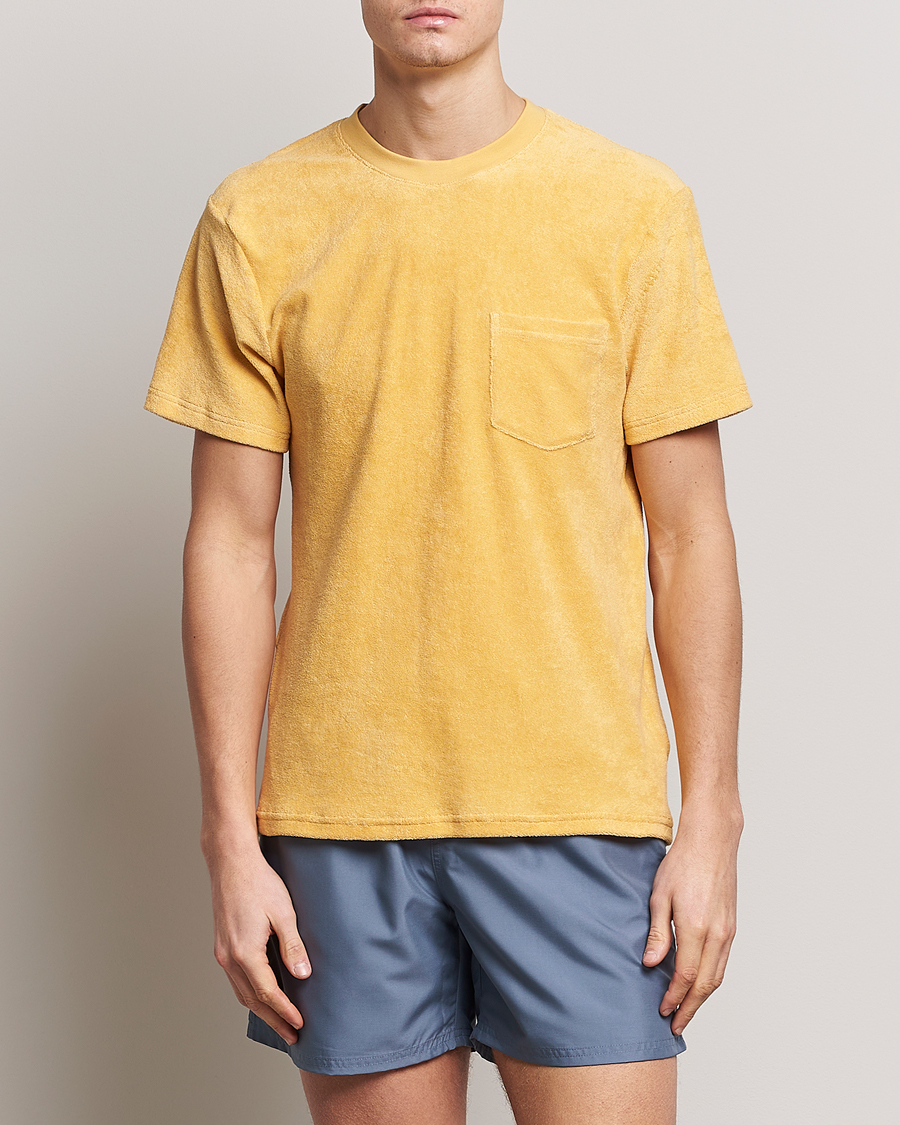 Herren | T-Shirts | Bread & Boxers | Terry Crew Neck T-Shirt Sahara Sun