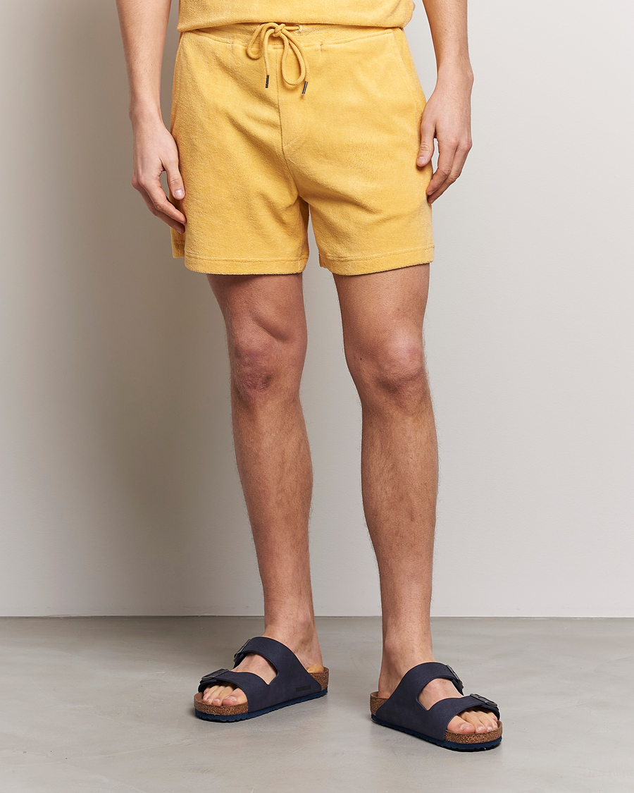 Herren | Shorts | Bread & Boxers | Terry Drawstring Shorts Sahara Sun
