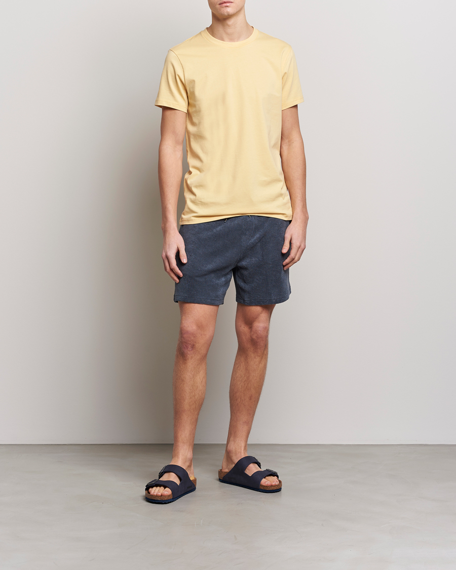 Herren | Shorts | Bread & Boxers | Terry Drawstring Shorts Smoky Blue