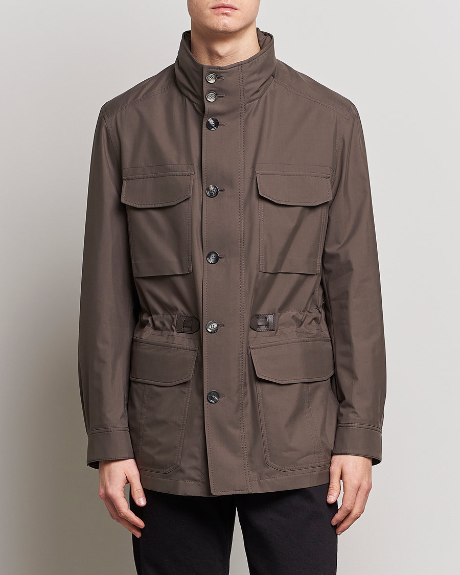 Herren | Jacken | Brioni | Performa Silk Field Jacket Olive