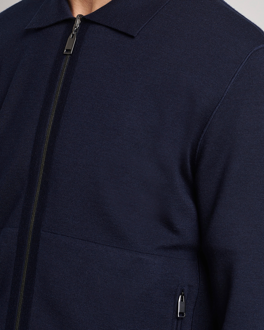 Herren | Pullover | Brioni | Cashmere/Silk Zip Cardigan Navy