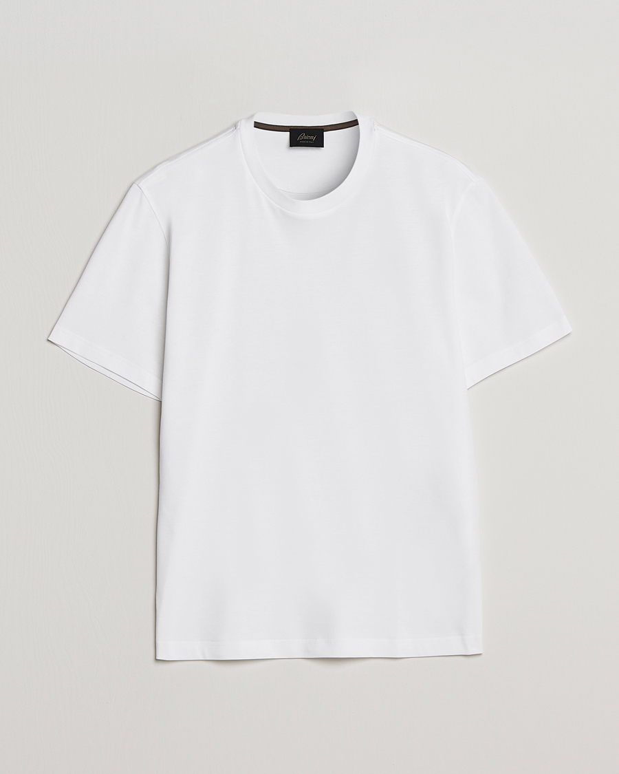 Herren | T-Shirts | Brioni | Short Sleeve Cotton T-Shirt White