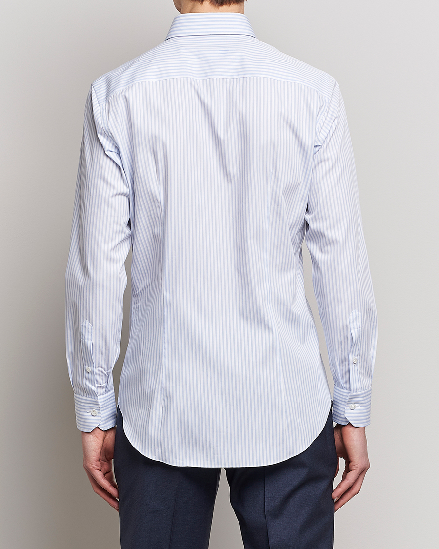 Herren | Hemden | Brioni | Slim Fit Dress Shirt Light Blue Stripe