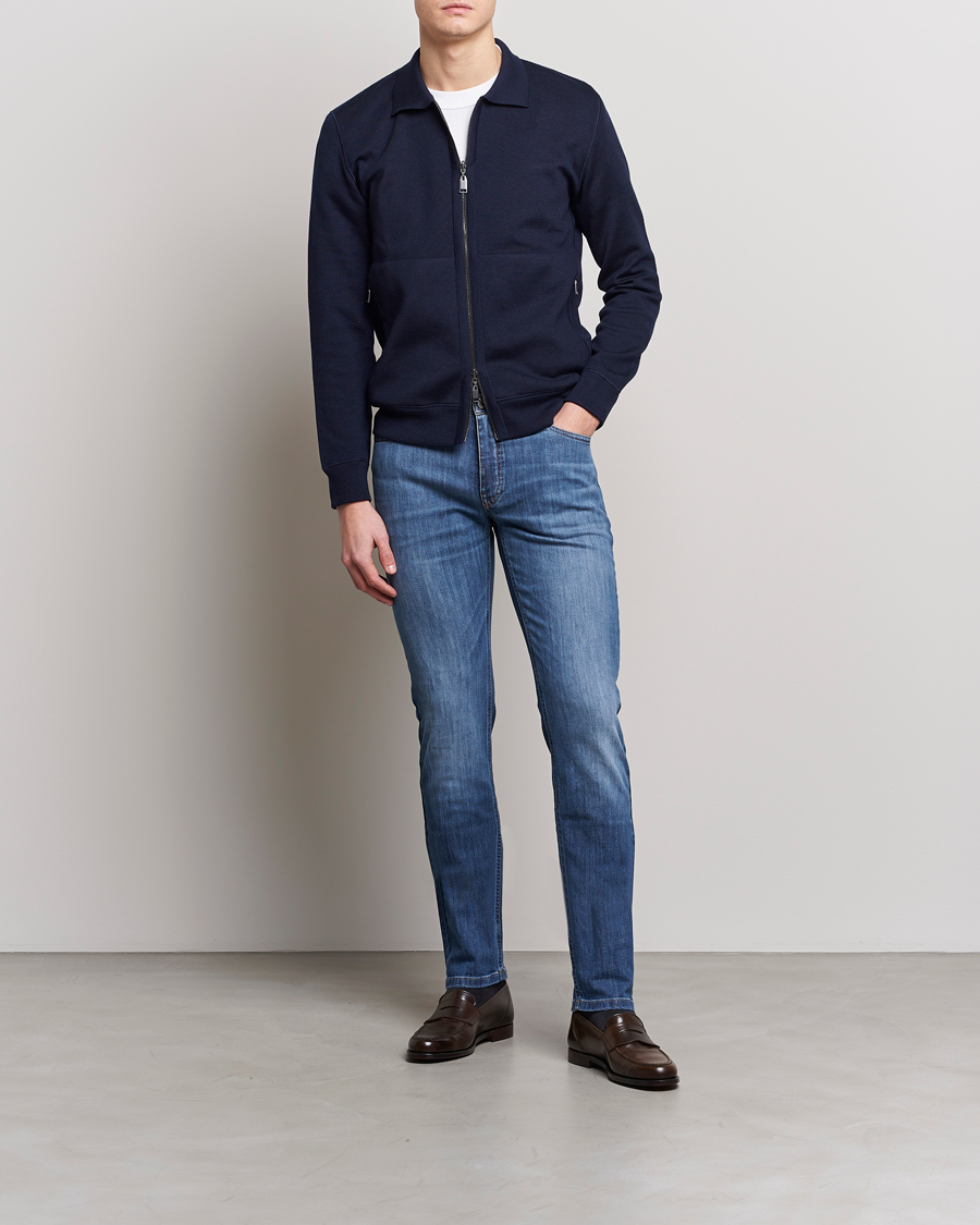 Herren | Jeans | Brioni | Slim Fit Denim Pants Blue Wash