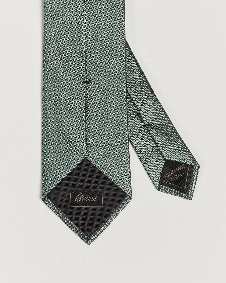 Herren | Brioni Microstructure Silk Tie Light Green | Brioni | Microstructure Silk Tie Light Green