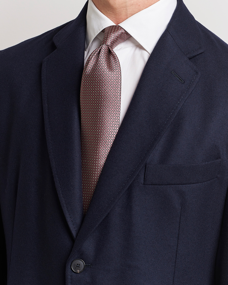 Herren | Brioni Microstructure Silk Tie Rosa | Brioni | Microstructure Silk Tie Rosa