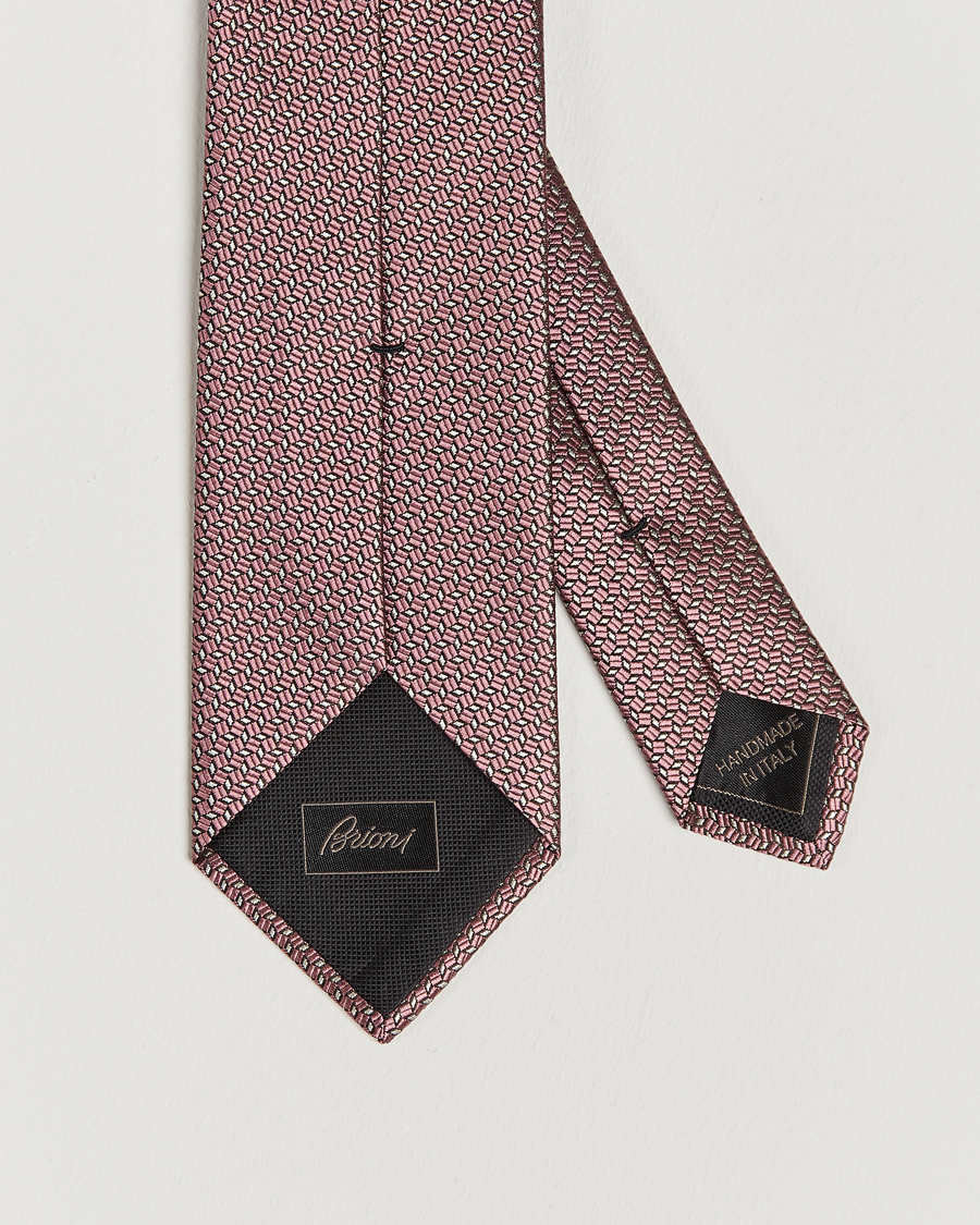 Herren | Brioni Microstructure Silk Tie Rosa | Brioni | Microstructure Silk Tie Rosa