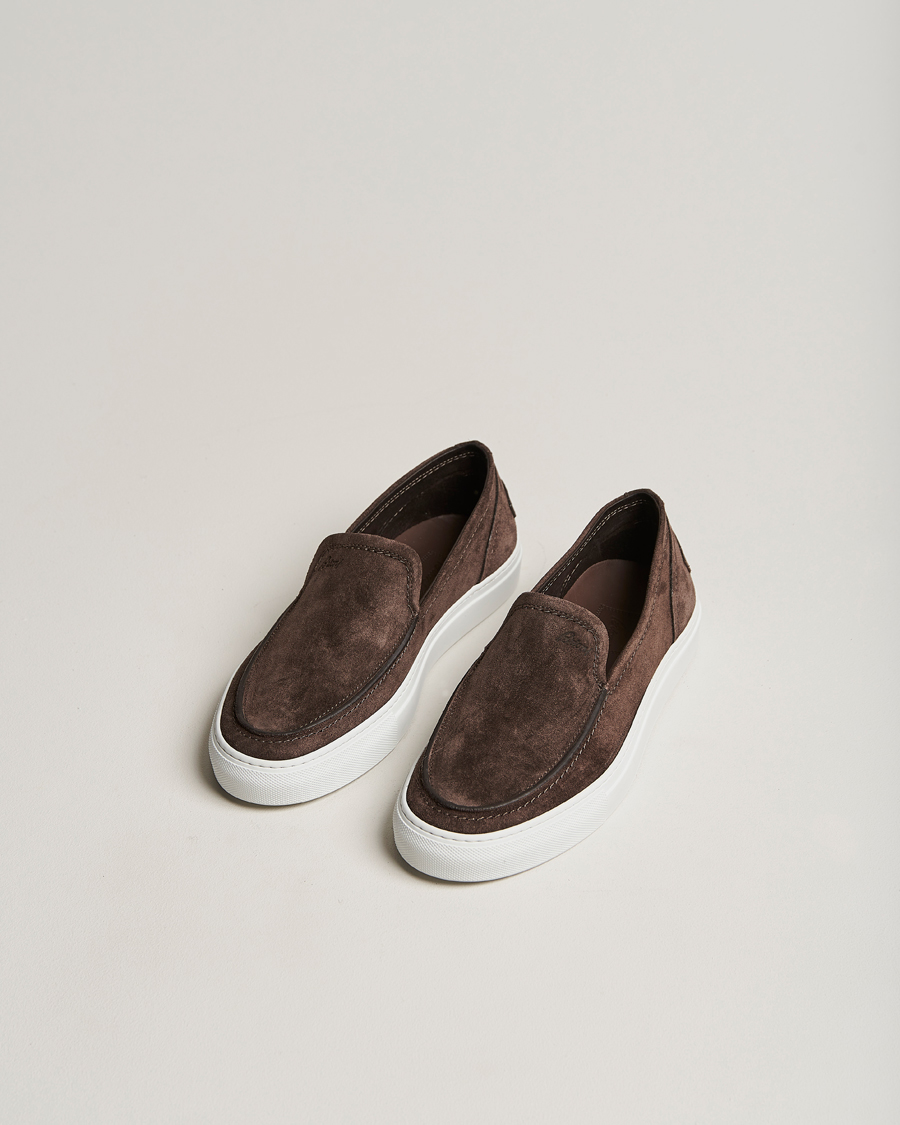 Herren | Brioni Casetta Suede Loafers Dark Brown | Brioni | Casetta Suede Loafers Dark Brown