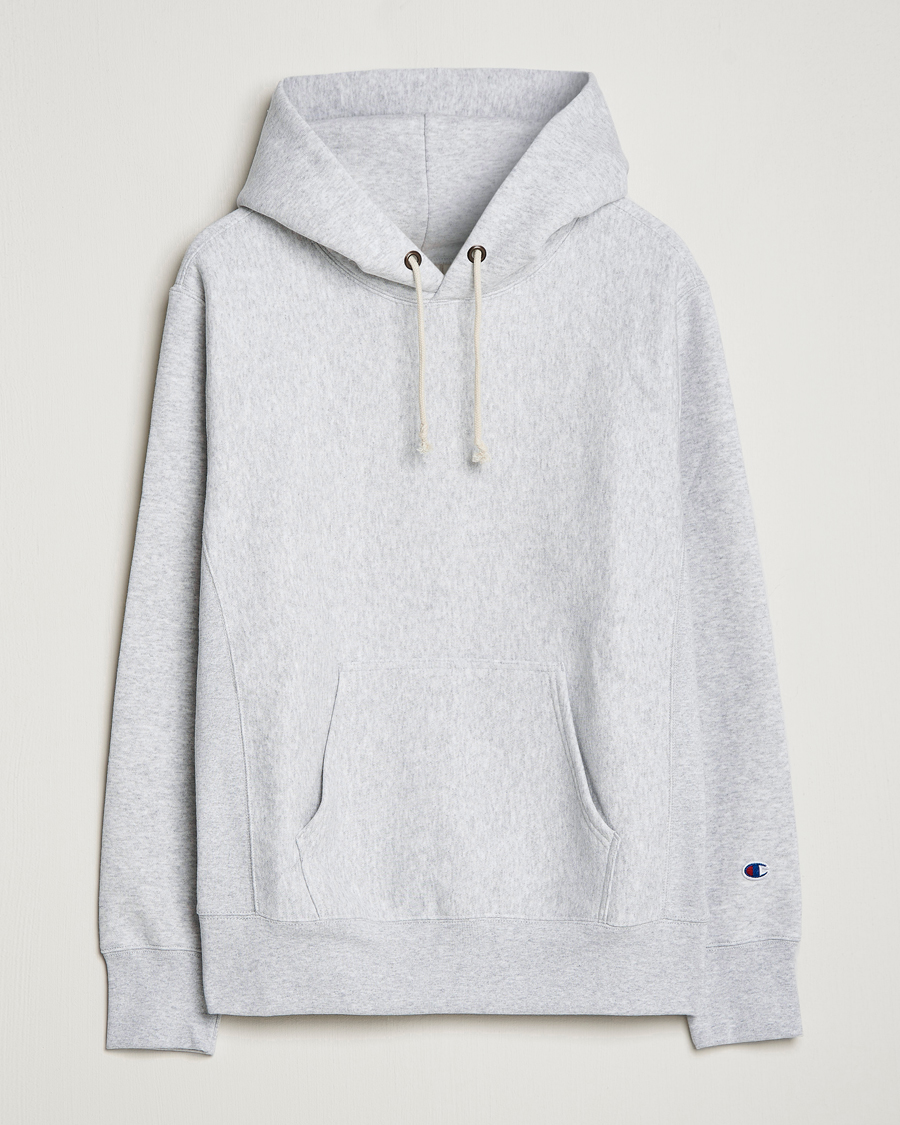 Herren | Pullover | Champion | Reverse Weave Soft Fleece Hood Grey Melange