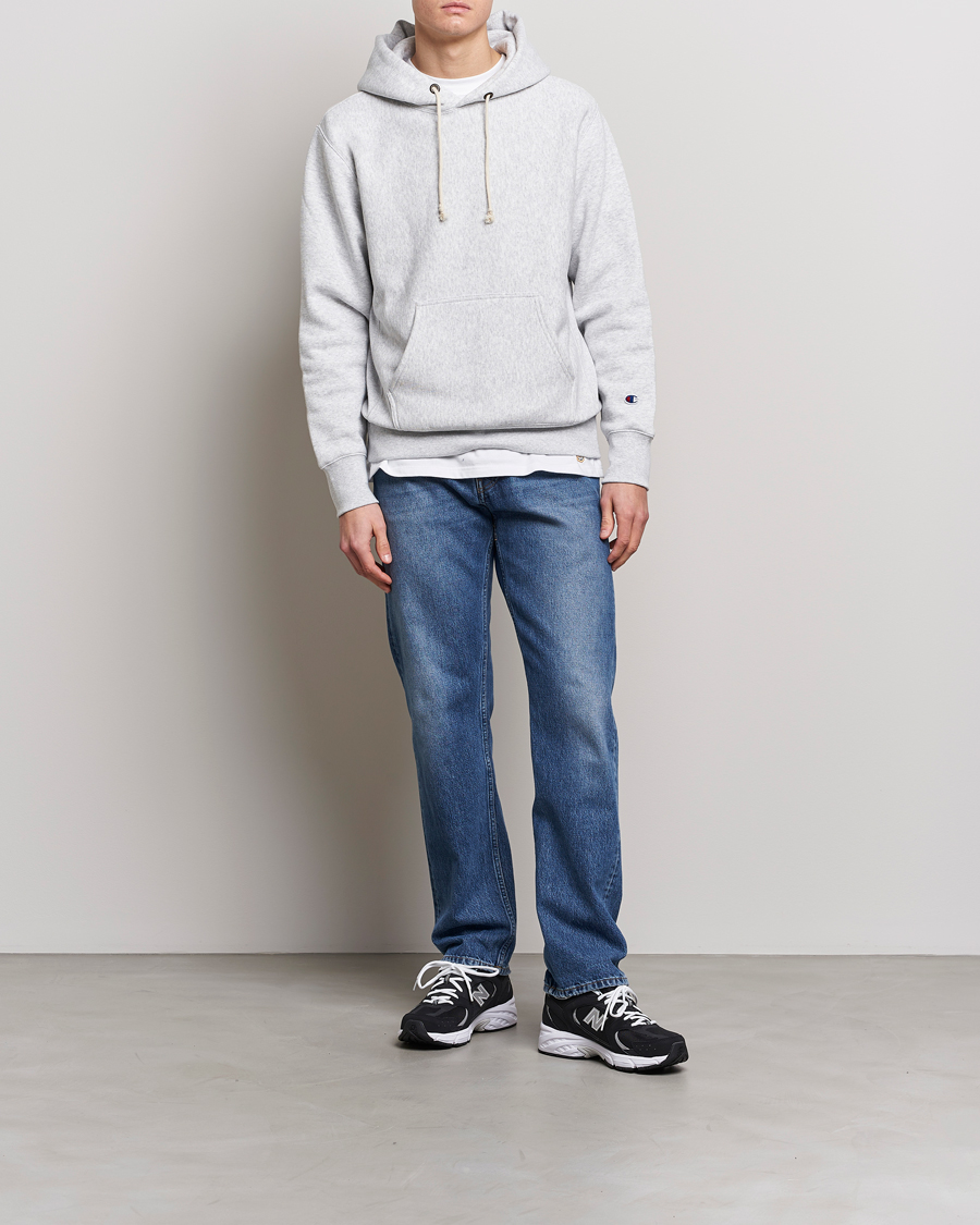 Herren | Pullover | Champion | Reverse Weave Soft Fleece Hood Grey Melange