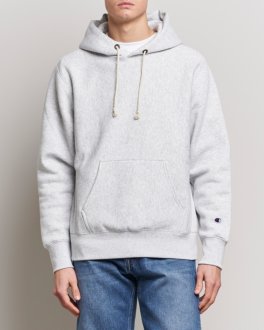 Herren | Pullover | Champion | Reverse Weave Soft Fleece Hood Grey Melange