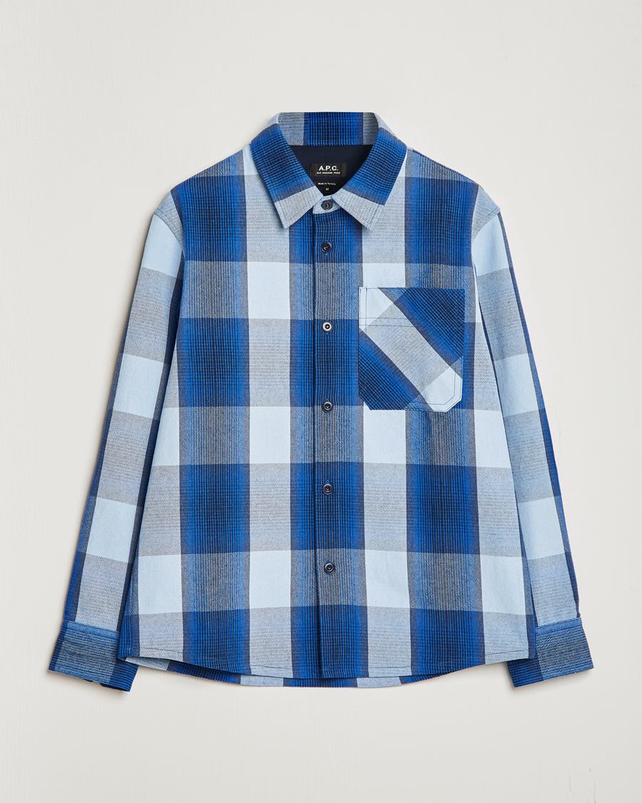 Herren | Hemden | A.P.C. | Basile Shirt Jacket Blue Plaid