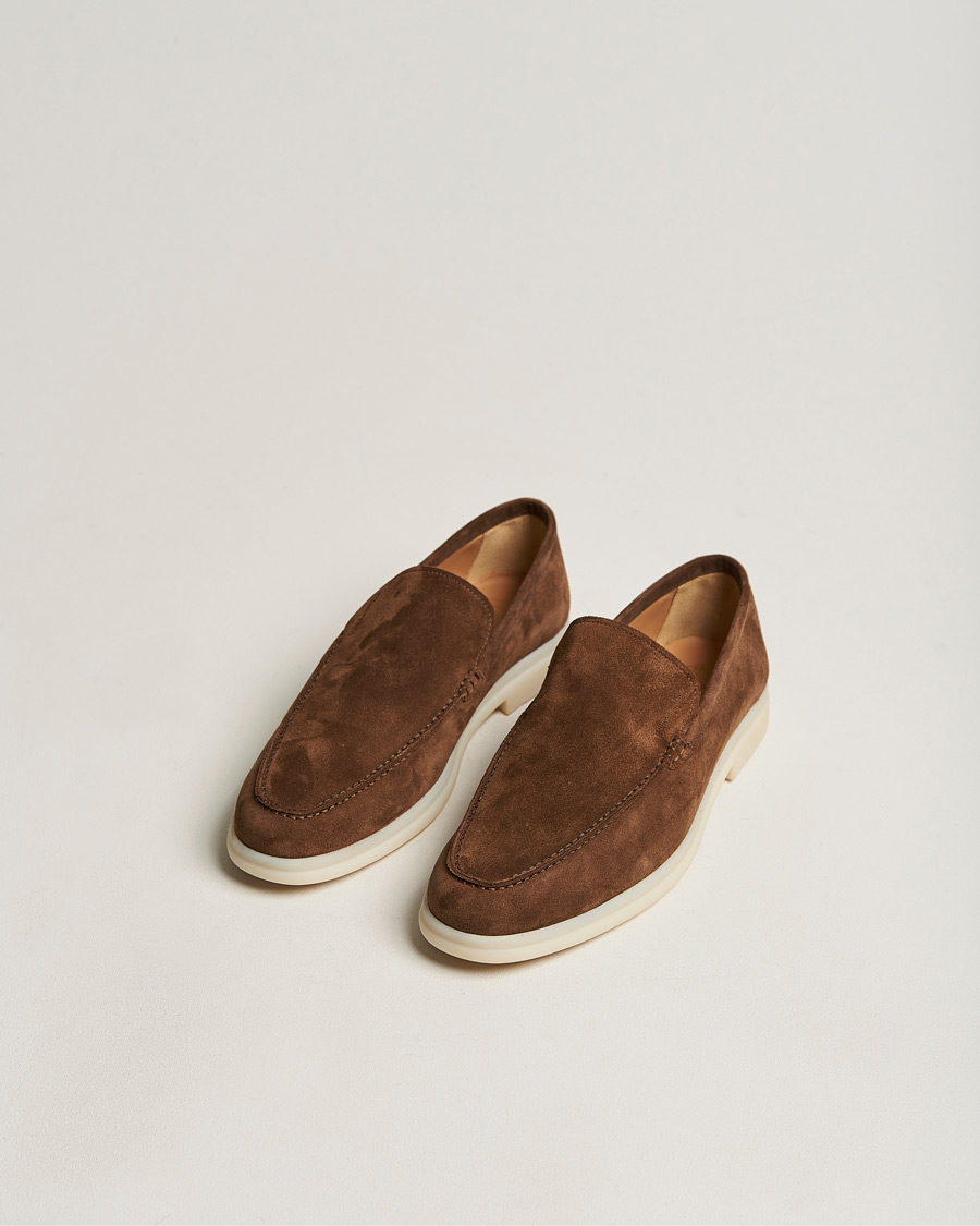 Herren | Church's Greenfield Soft Suede Loafer Burnt Brown | Church's | Greenfield Soft Suede Loafer Burnt Brown