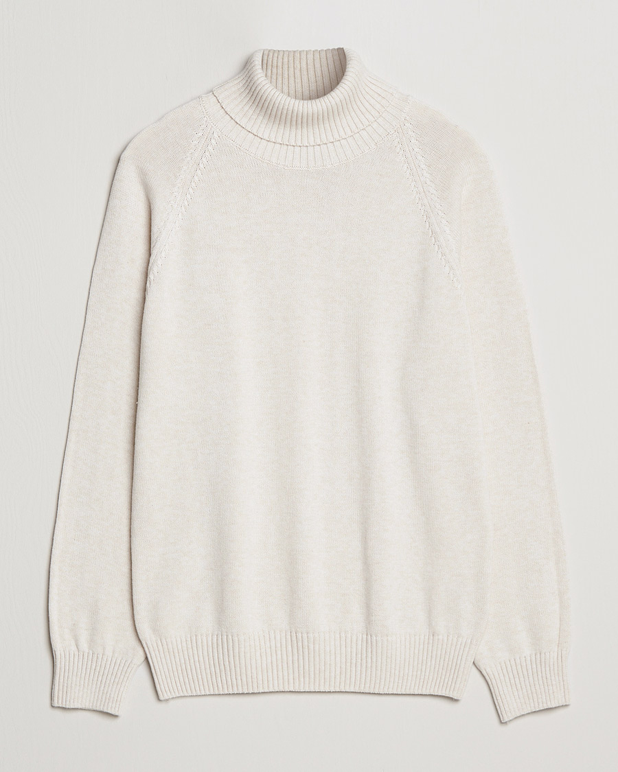 Herren | Pullover | Oscar Jacobson | Connery Cotton Rollneck Off White
