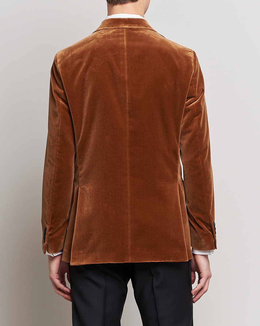 Herren | Sakkos | Oscar Jacobson | Farris Tuxedo Velvet DB Blazer Brown