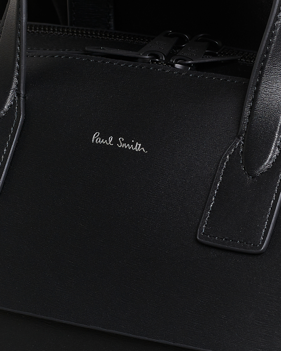 Herren | Paul Smith Leather Double Zip Shoulder Bag Black | Paul Smith | Leather Double Zip Shoulder Bag Black