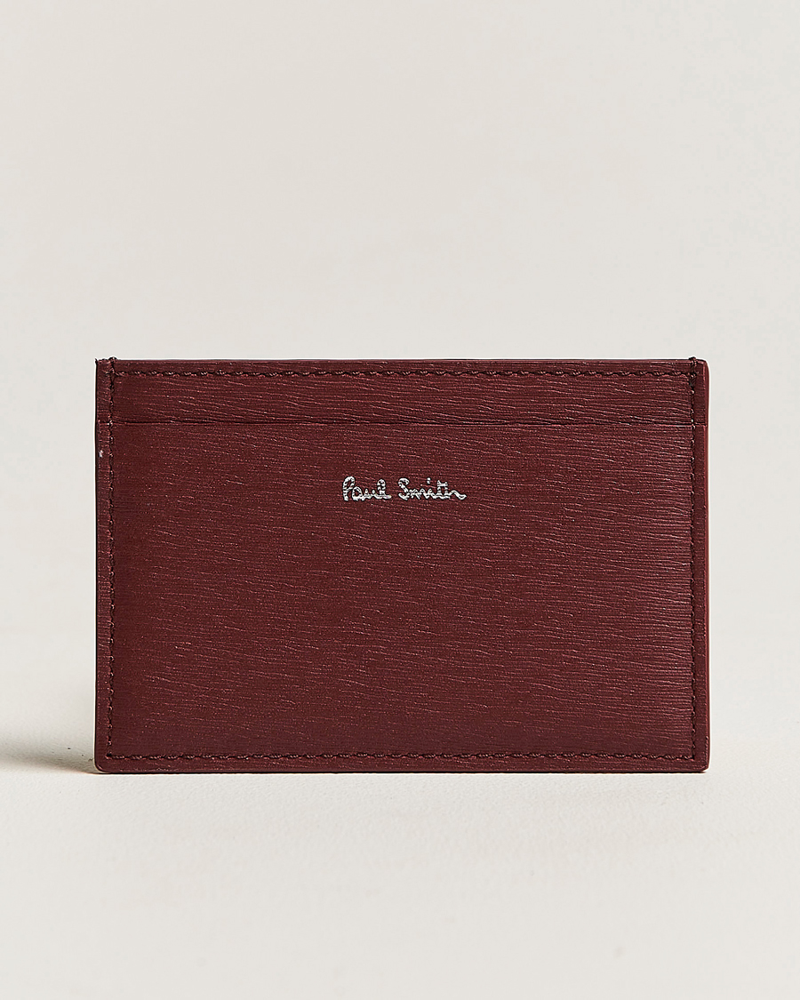Herren | Paul Smith Color Leather Cardholder Wine Red | Paul Smith | Color Leather Cardholder Wine Red