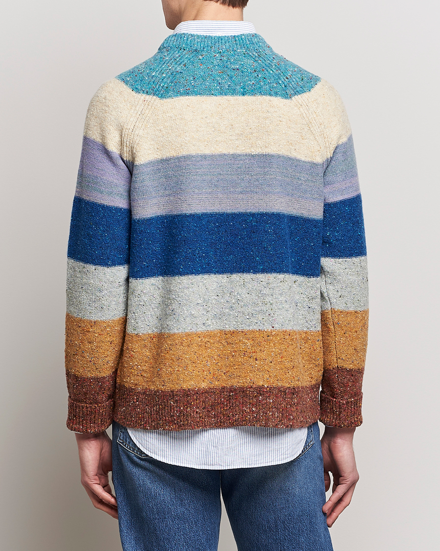 Herren | Pullover | Paul Smith | Heavy Knitted Stripe Sweater Blue