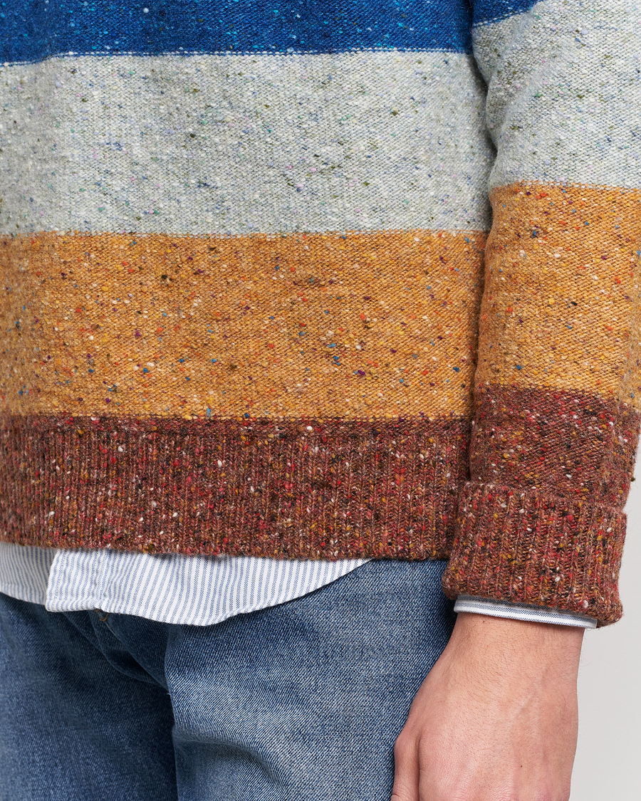 Herren | Pullover | Paul Smith | Heavy Knitted Stripe Sweater Blue