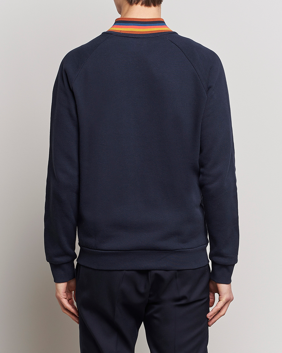 Herren | Paul Smith Bright Stripe Sweat Full Zip Navy | Paul Smith | Bright Stripe Sweat Full Zip Navy