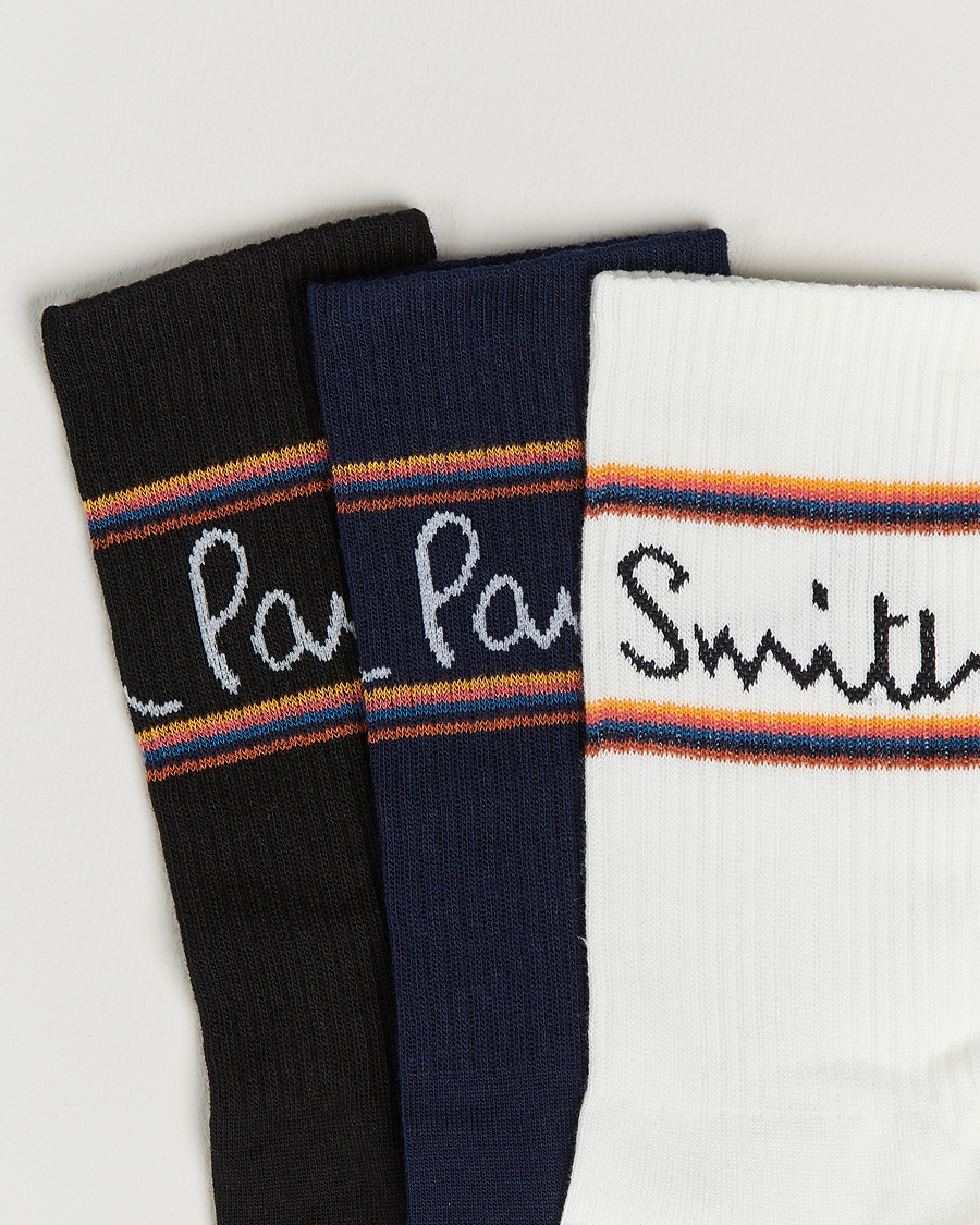 Herren |  | Paul Smith | 3-Pack Logo Socks Black/White