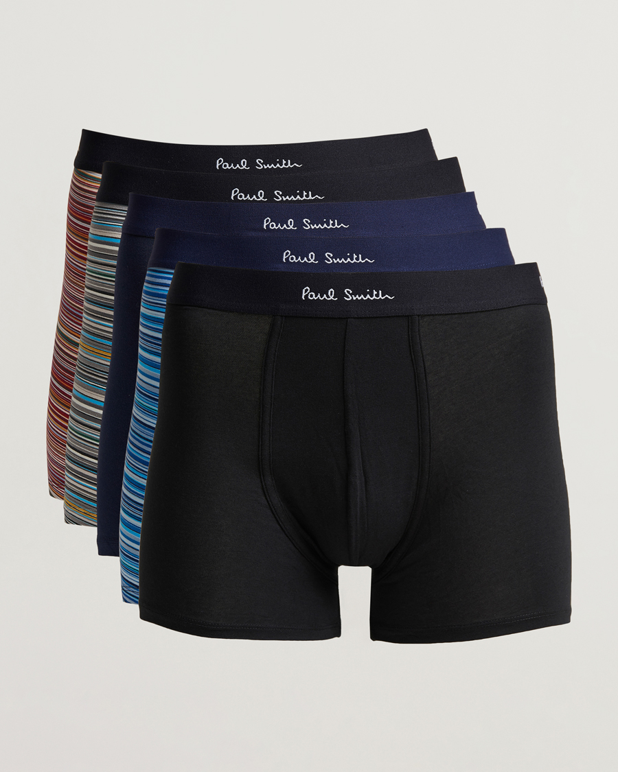 Herren | Unterwäsche | Paul Smith | Long 5-Pack Trunk Navy