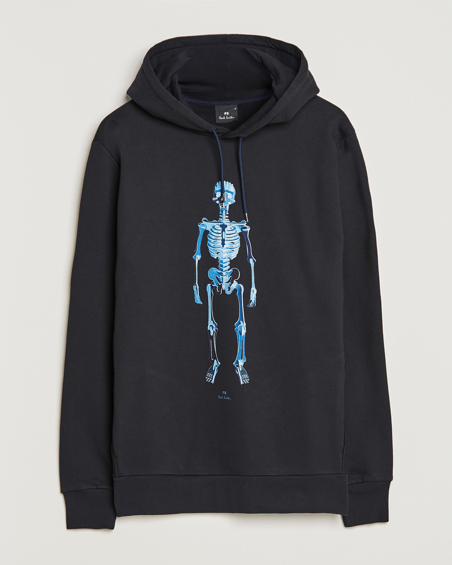 Herren | Pullover | PS Paul Smith | Skeleton Organic Cotton Hoodie Black