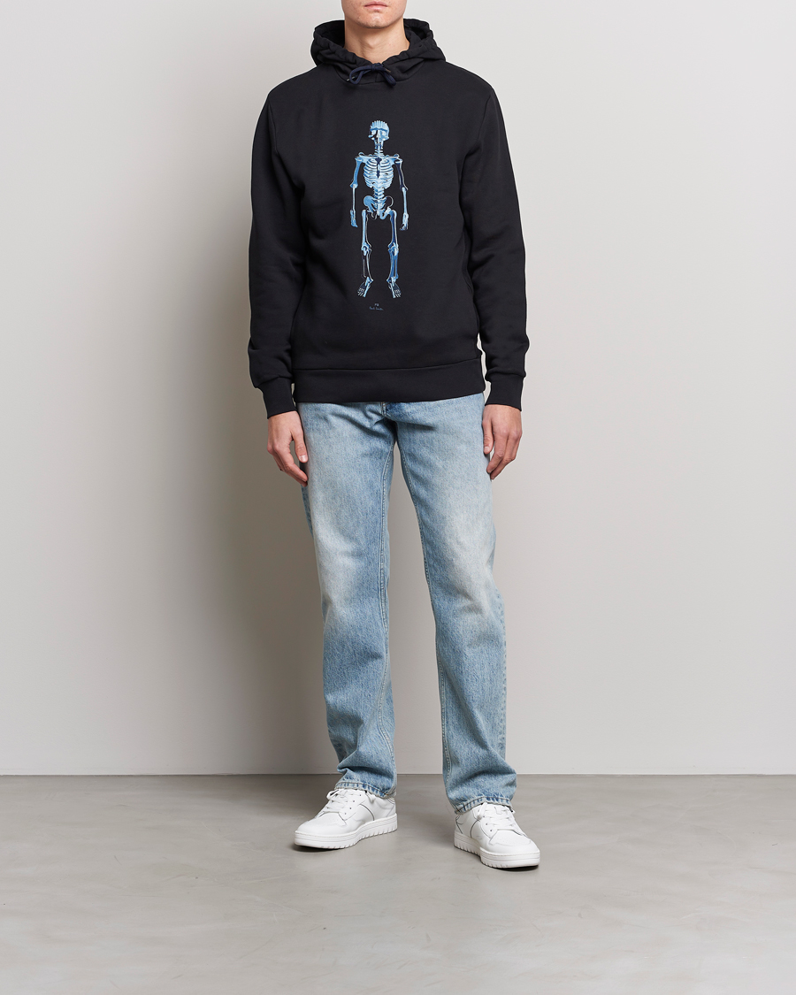 Herren | Pullover | PS Paul Smith | Skeleton Organic Cotton Hoodie Black