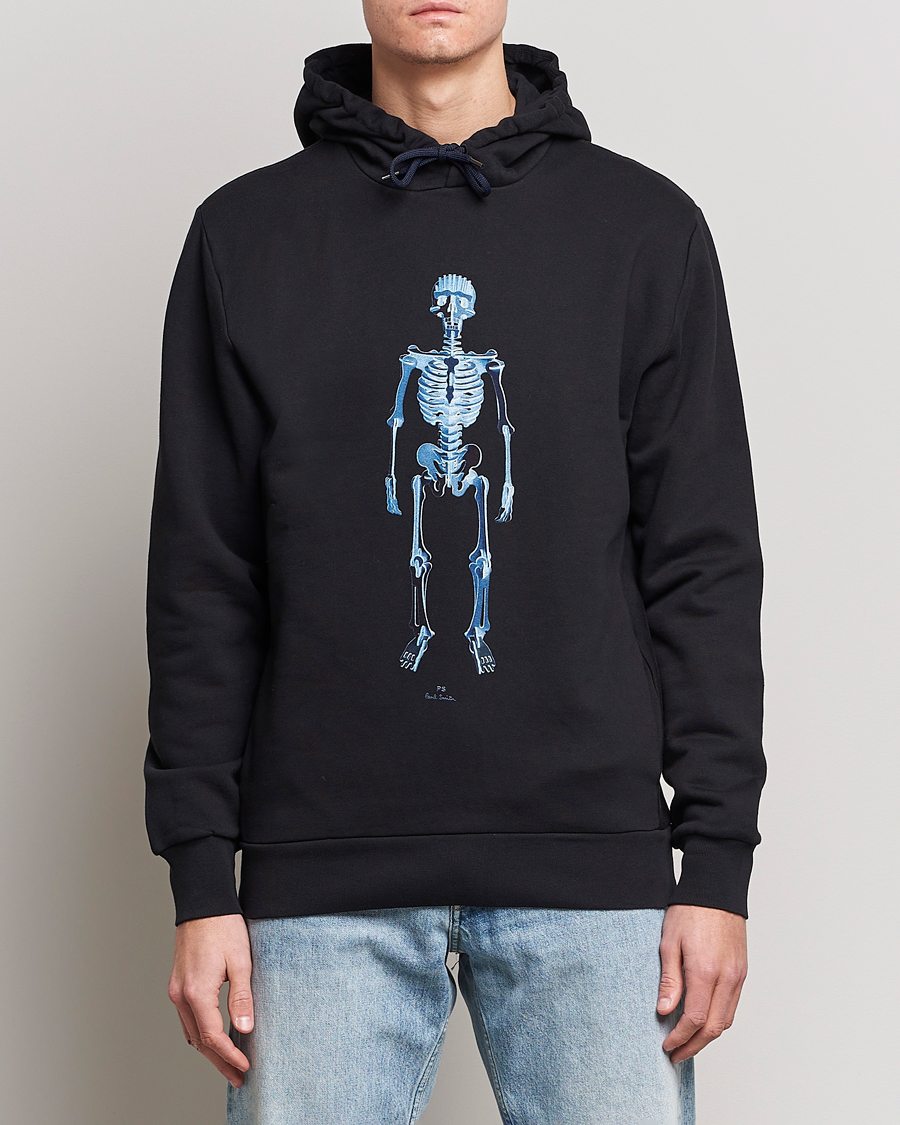 Herren | Pullover | PS Paul Smith | Skeleton Organic Cotton Hoodie Black