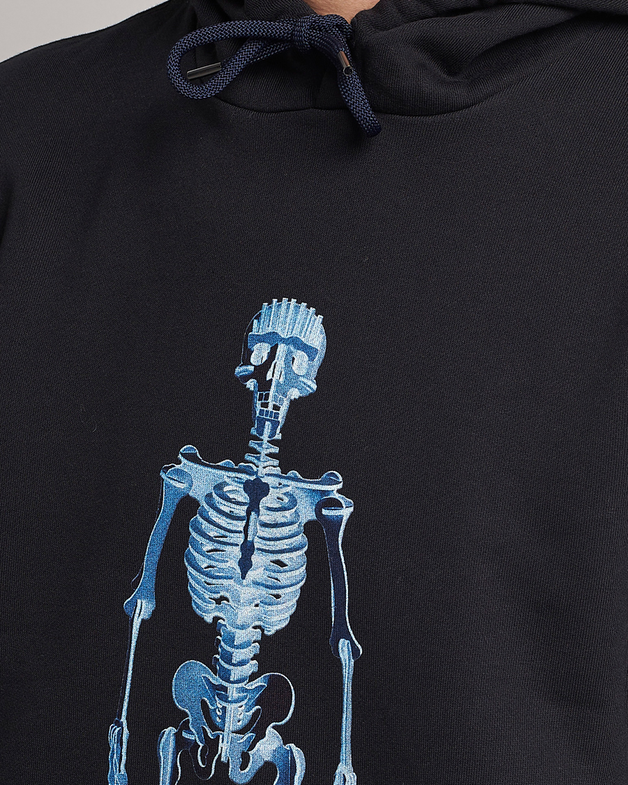 Herren | Pullover | PS Paul Smith | Skeleton Organic Cotton Hoodie Black