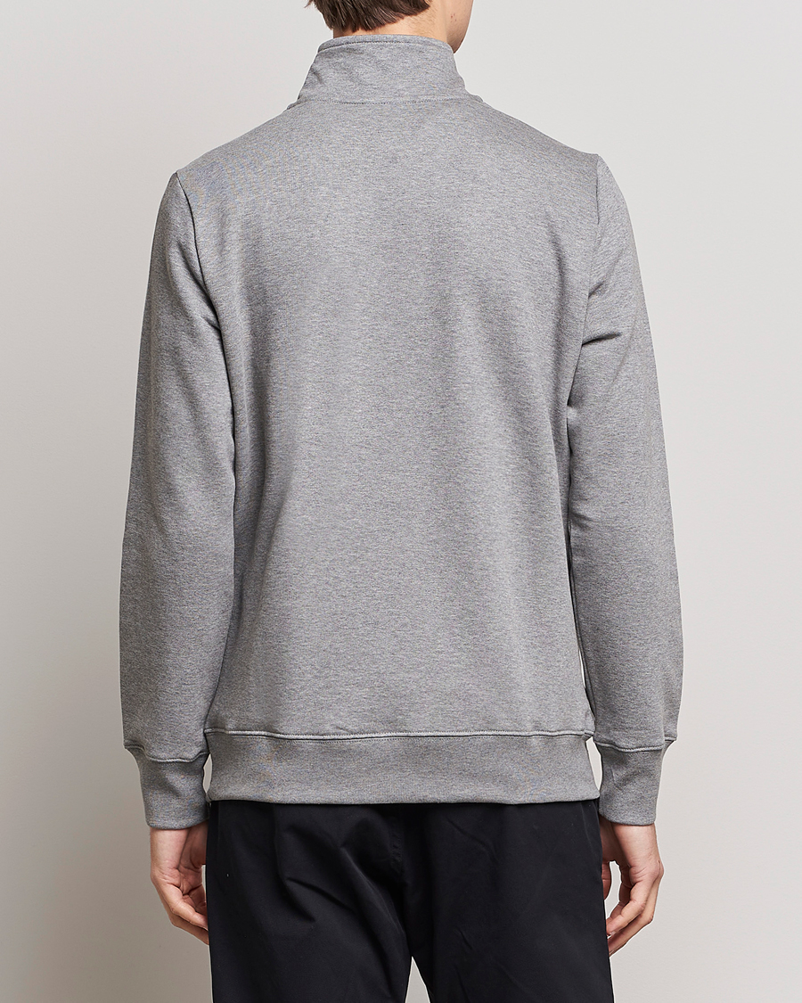 Herren | Pullover | PS Paul Smith | Organic Cotton Zebra Half Zip Grey Melange