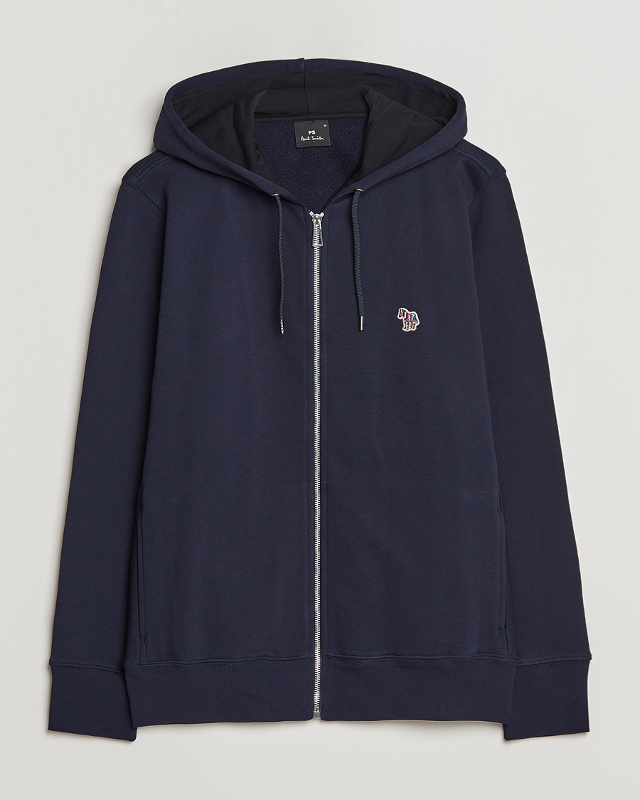 Herren | Pullover | PS Paul Smith | Zebra Organic Cotton Full Zip Sweater Navy