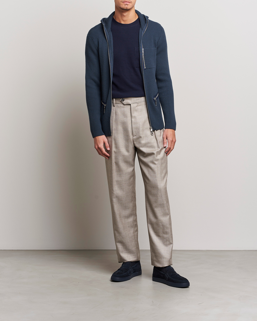 Herren | Pullover | Giorgio Armani | Cardigan Zip Jacket Navy