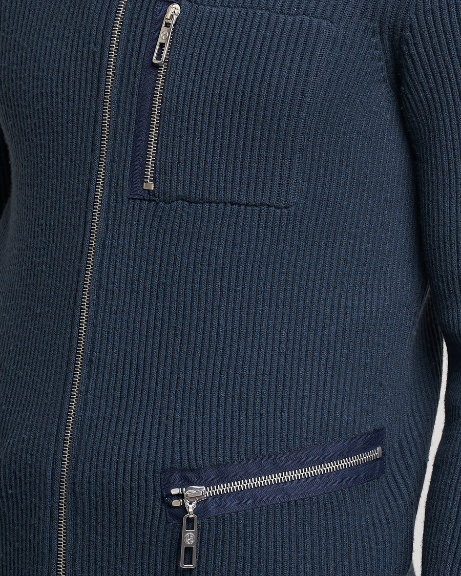 Herren | Pullover | Giorgio Armani | Cardigan Zip Jacket Navy