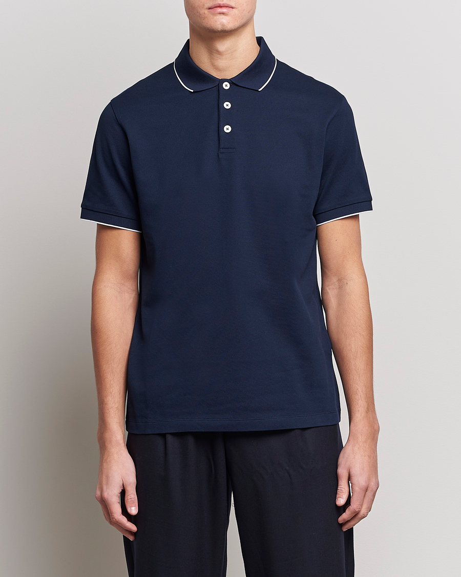 Herren | Poloshirts | Giorgio Armani | Short Sleeve Polo Navy