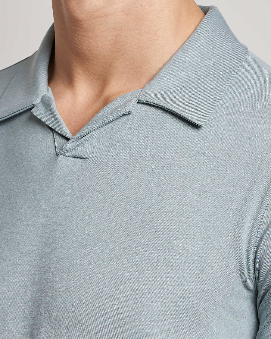 Herren | Poloshirts | Giorgio Armani | Short Sleeve Stretch Polo Light Grey
