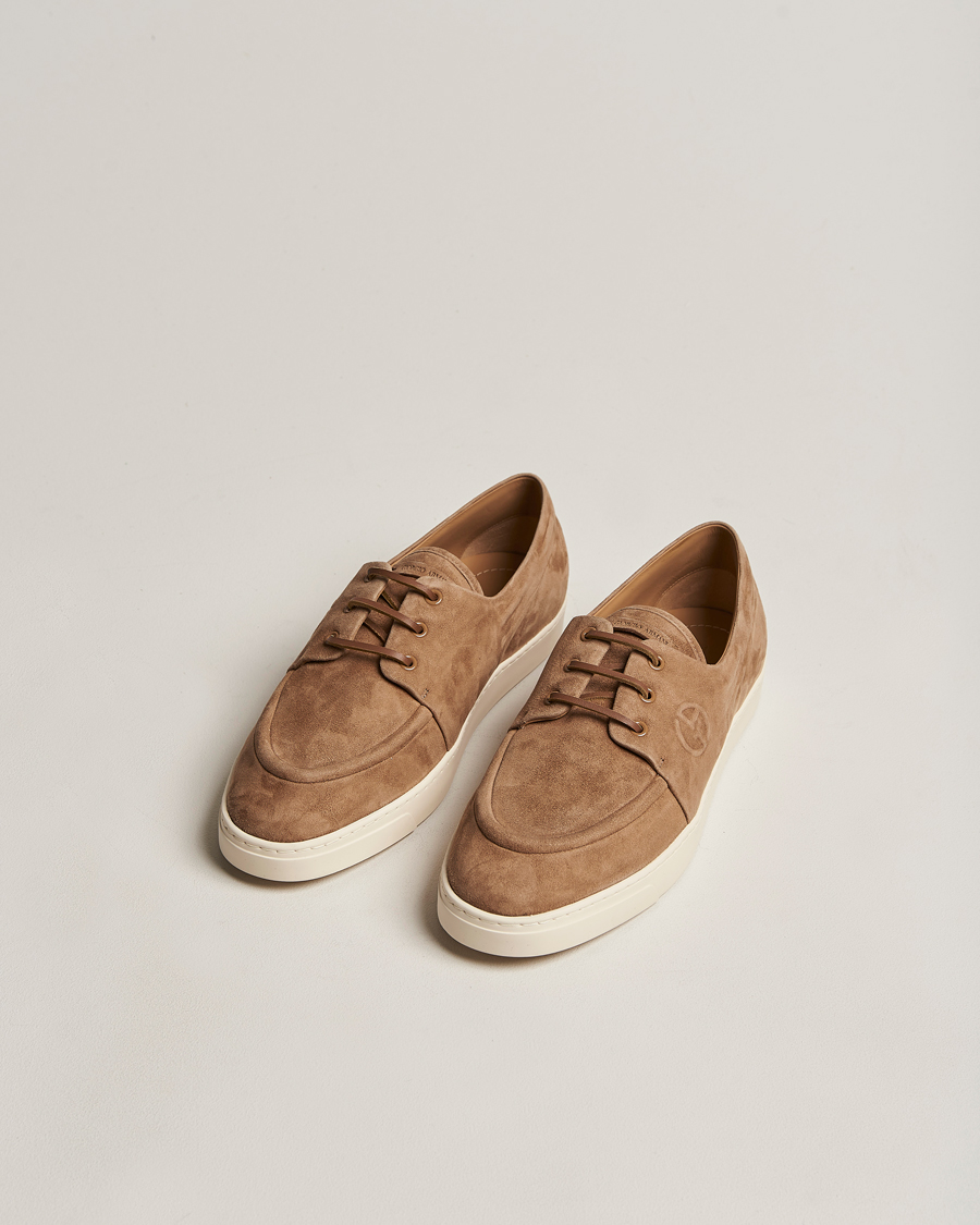 Herren | Giorgio Armani Suede Casual Shoe Brown | Giorgio Armani | Suede Casual Shoe Brown