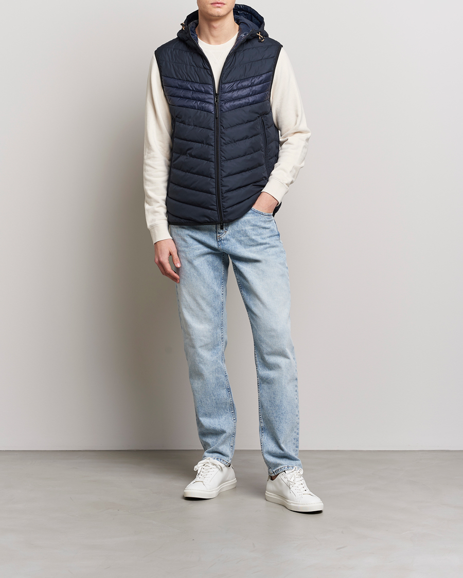 Herren | Westen | BOSS BLACK | Coviltra Down Hooded Vest Dark Blue