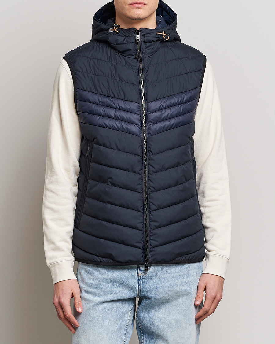 Herren | Westen | BOSS BLACK | Coviltra Down Hooded Vest Dark Blue