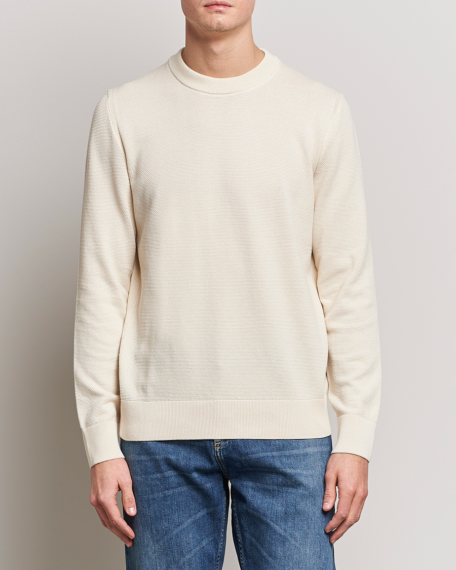 Herren | Pullover | BOSS BLACK | Ecaio Knitted Sweater Open White