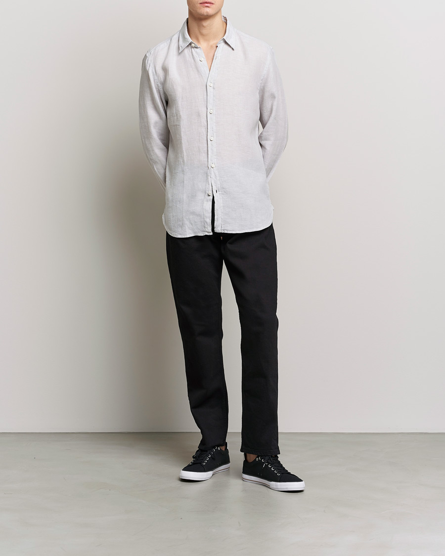 Herren | Hemden | BOSS BLACK | Liam Linen Shirt Light Grey
