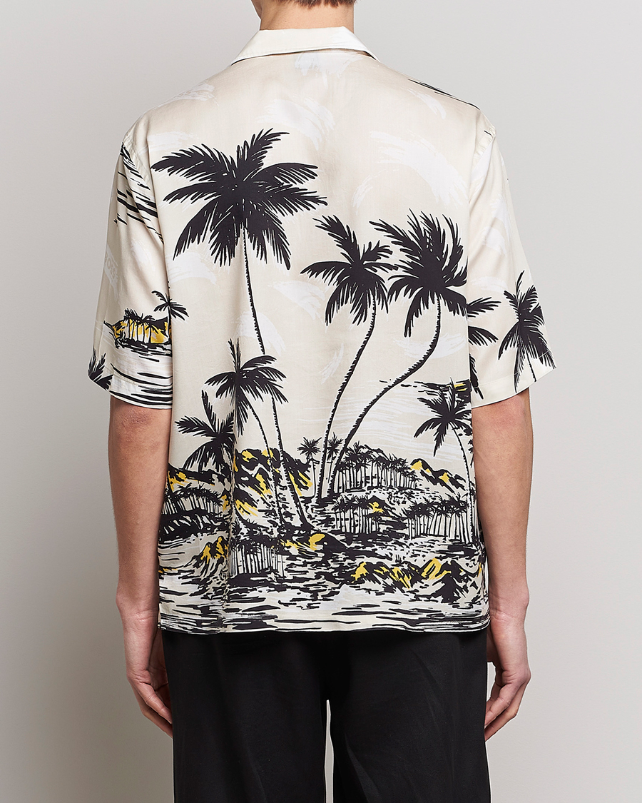 Herren | Hemden | BOSS BLACK | Lars Printed Resort Collar Shirt Open White