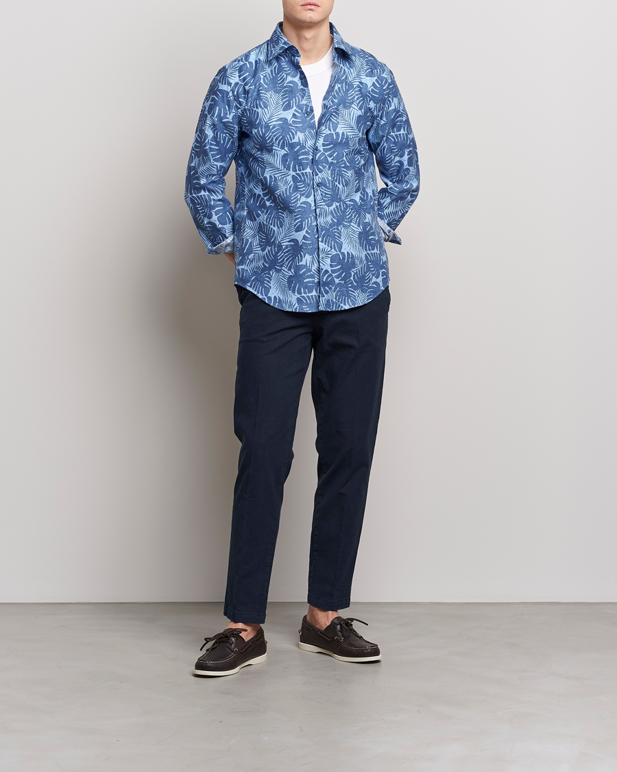 Herren | Hosen | BOSS BLACK | Kane Cotton/Linen Drawstring Trousers Dark Blue