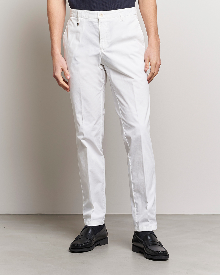 Herren | Hosen | BOSS BLACK | Genius Cotton Trousers White