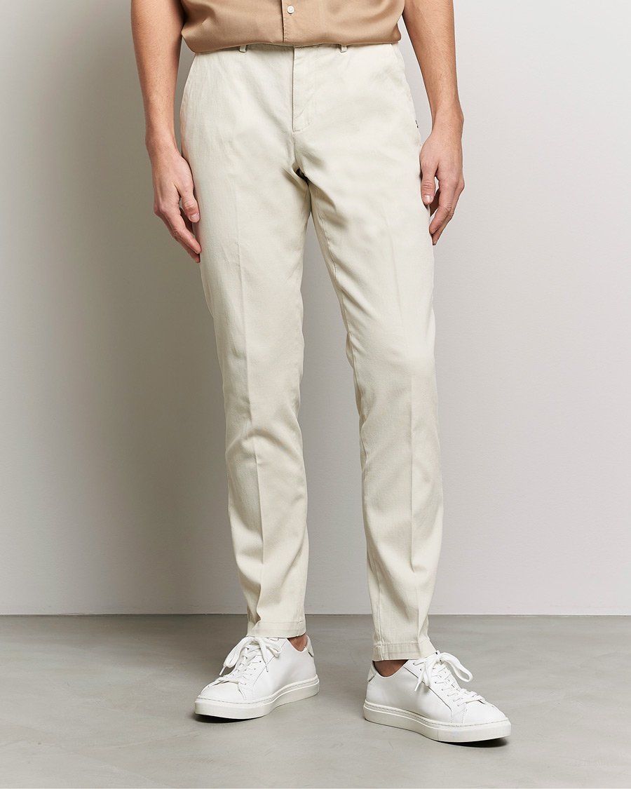 Herren | Hosen | BOSS BLACK | Kaito1 Structured Trousers Open White