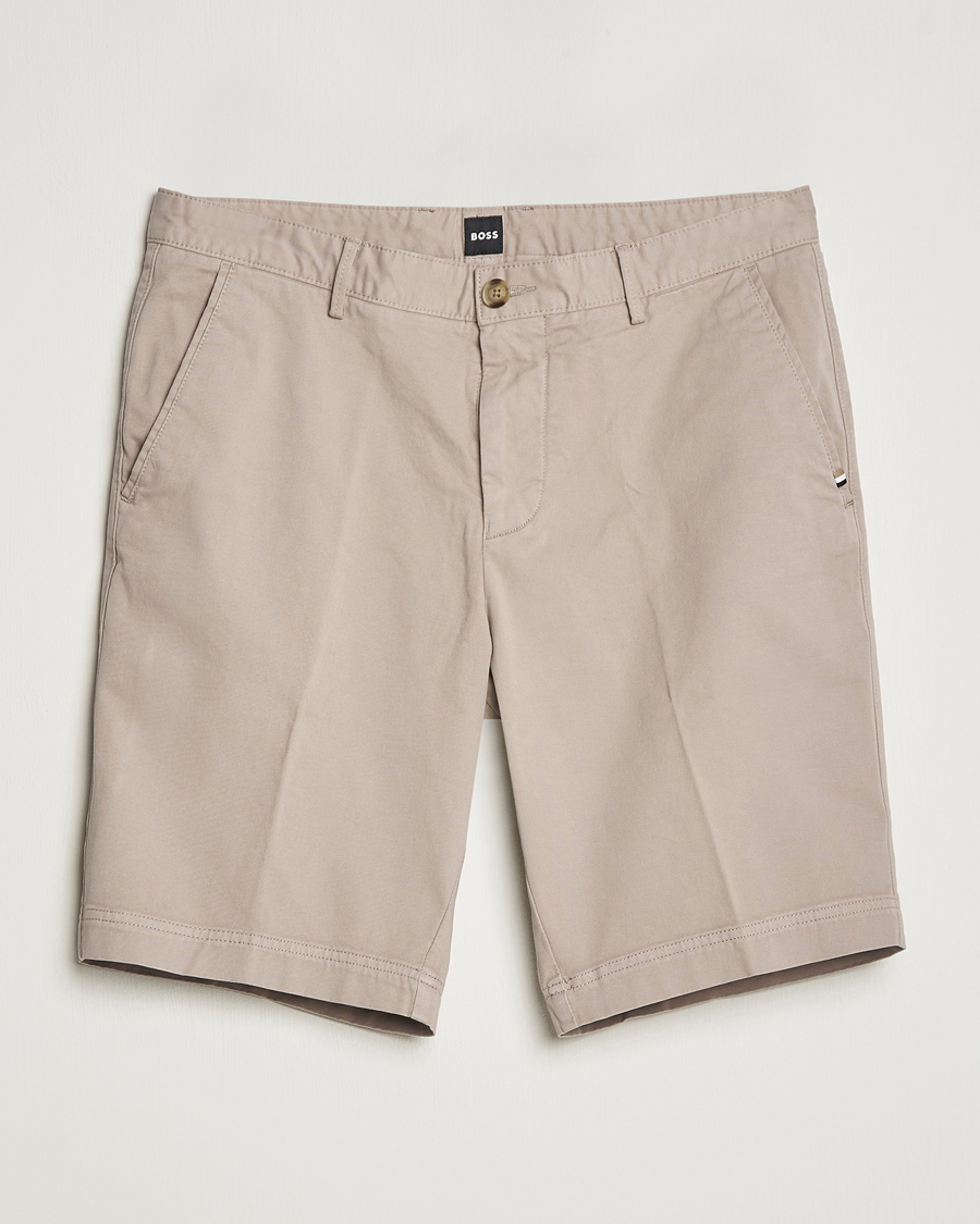 Herren | Shorts | BOSS BLACK | Slice Chino Shorts Open Beige