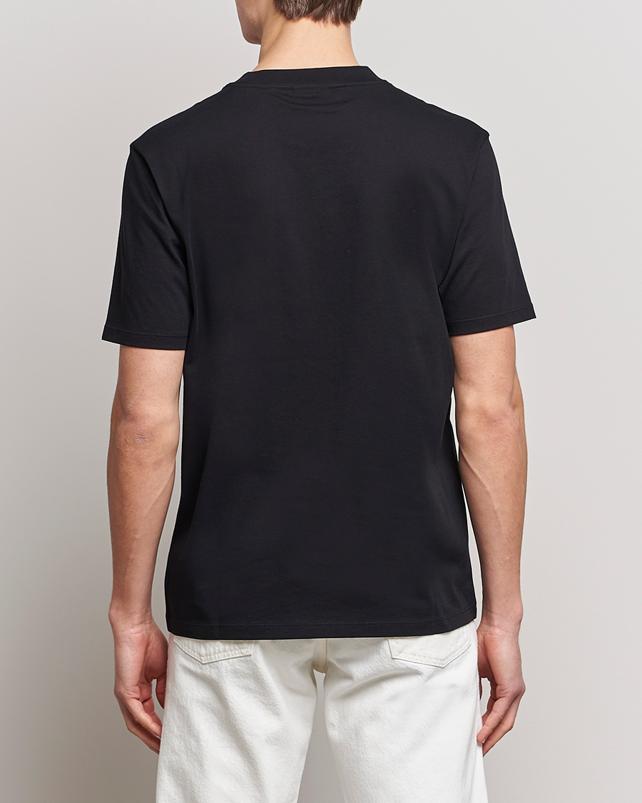 Herren | T-Shirts | HUGO | Ducky Printed Crew Neck T-Shirt Black